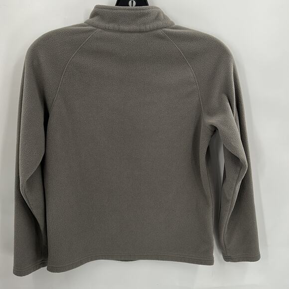 The North Face Girl's Gray 1/4 Zip Kangaroo Pouch Fleece Pullover Size 14-16 - Picture 8 of 16